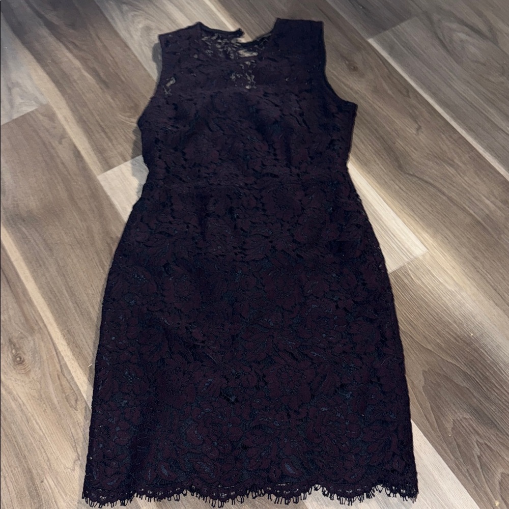 Banana Republic Dark Lace Midi Dress